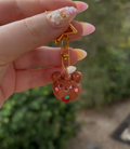 Apple Bear Mini Charm