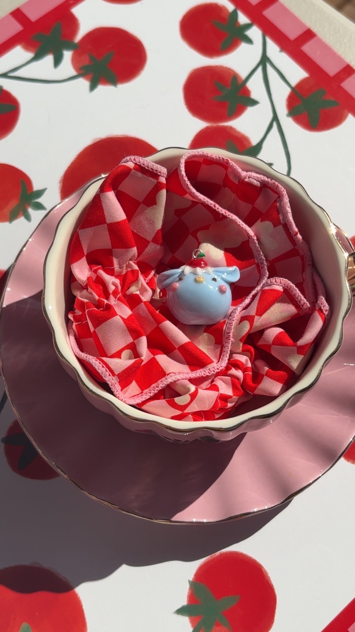 Cherry Pig Mini Charm